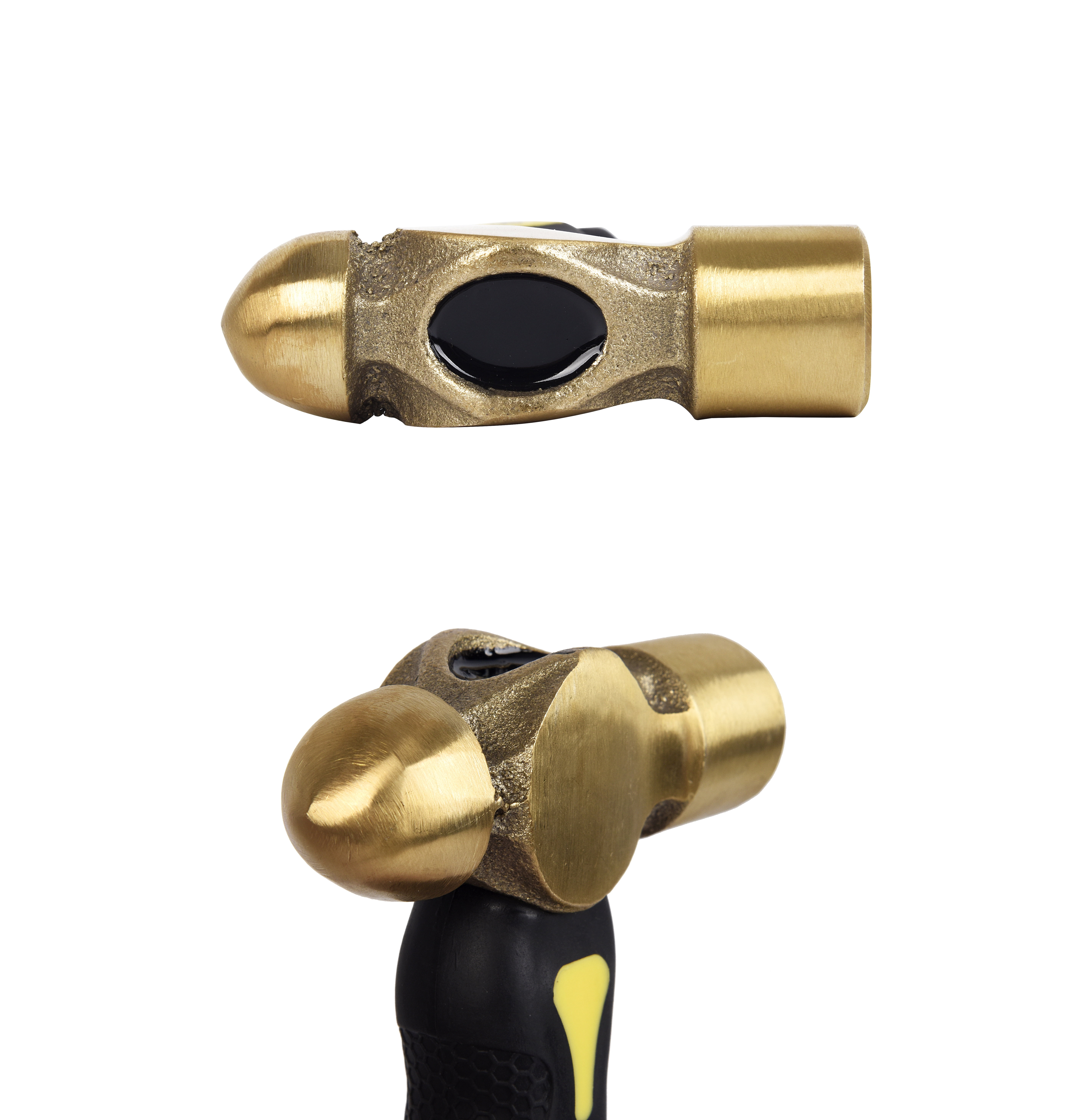 HimaPro One Pound Brass Metal Stamping Ball Pein Hammer with a Complimentary Heart Stamp