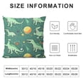 thumbnail image 5 of JEUXUS  Green Cute Dinosaurs Pattern Pillow Covers, Corduroy Pillow Cover Cushion Case for Bed Couch Sofa Farmhouse Decorative, 5 of 5