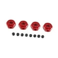 thumbnail image 2 of Dualoai 12mm Wheel Hex Hub Drive Adapters 1/10 10208 1/12 H12Y H12Y+ Red, 2 of 7