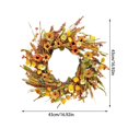 thumbnail image 3 of Festive Autumn To Winter Transition Christmas Halloween Door Hangers Garland Ornaments Set Olive Wreaths Wall Wreaths Living Room 30 in Christmas Wreath Holiday Wreaths for Front Door Winter Door, 3 of 5