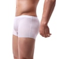 thumbnail image 4 of Mens Underwear Boxer Briefs Pack Boxers Boxer Briefs Solid White L 1-Pack, 4 of 4
