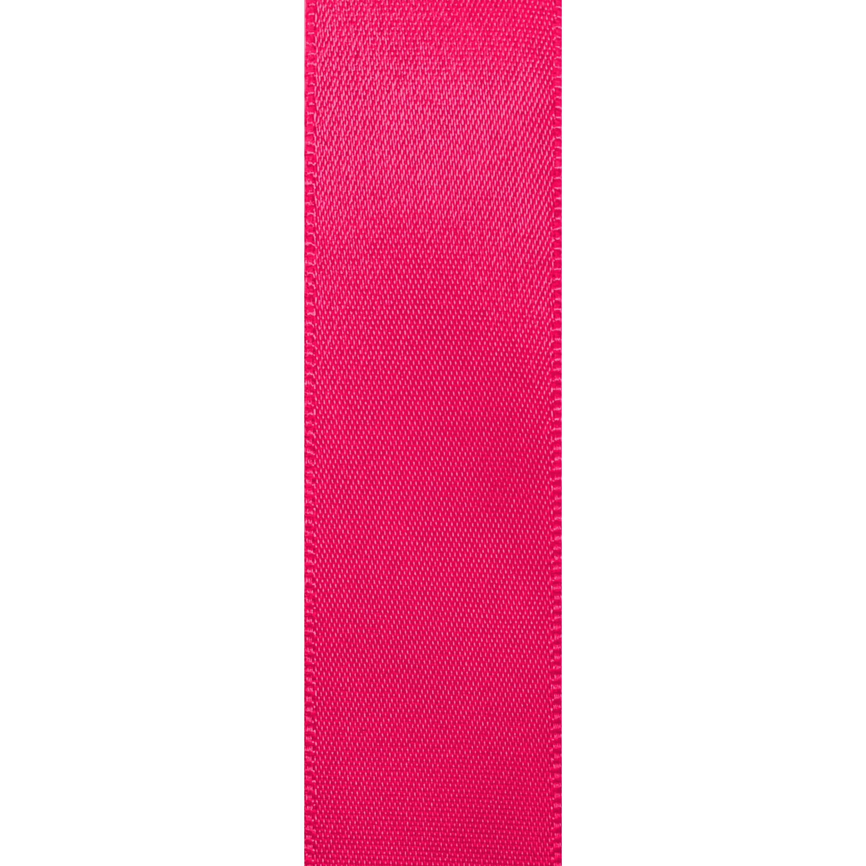 Hot Pink Single Face Satin Ribbon, 7/8" x 100 Yards by Gwen Studios