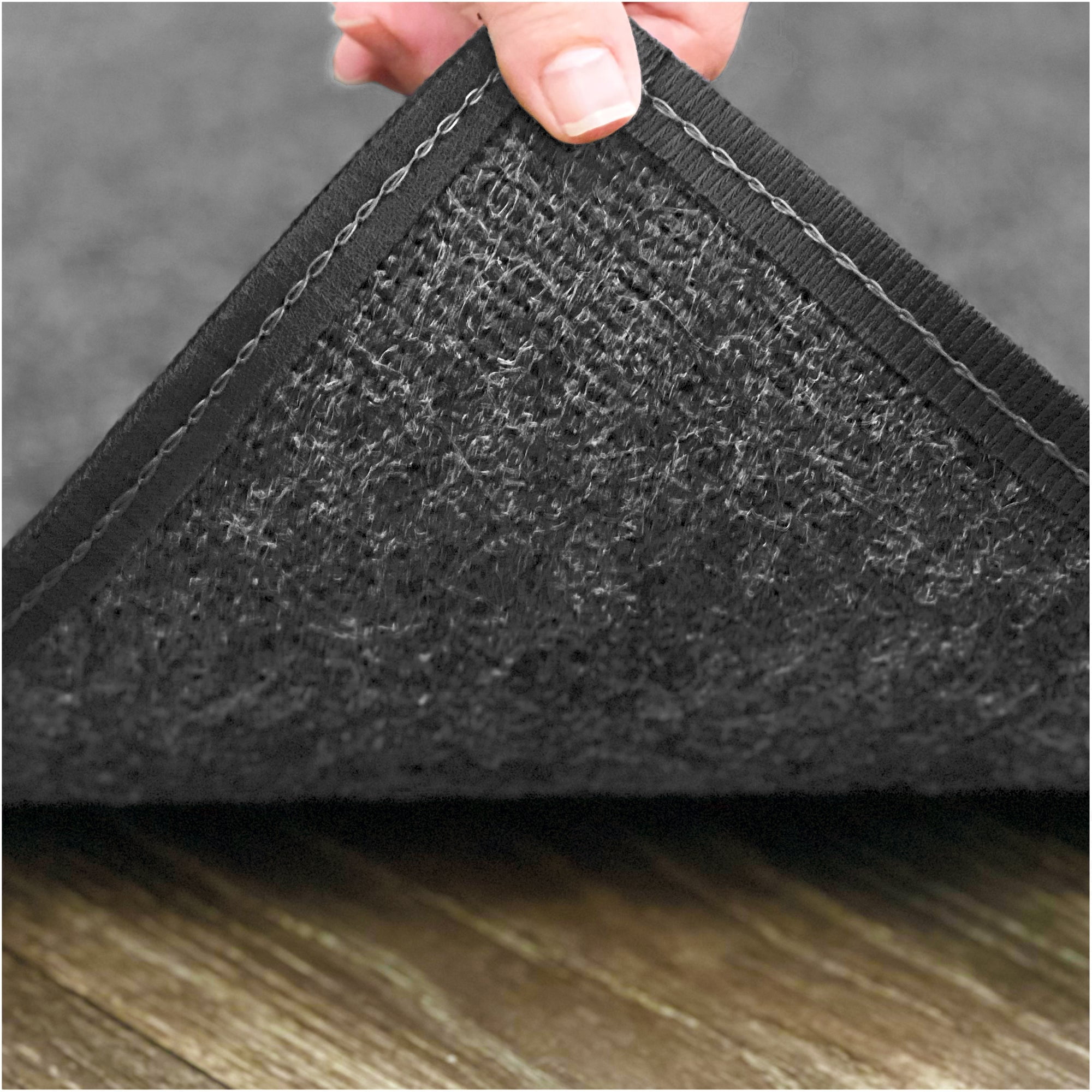 7'x8' Indoor - Outdoor Area Rugs and Runners Constructed with Superior PET Fiber Made from 100% Purified Recycled Bottles (Color: Black Ice)