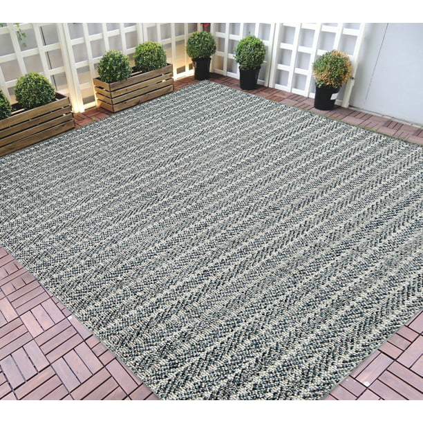 Hr Indoor Outdoor Rugs 8x10 Striped, What Size Outdoor Rug For Patio