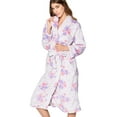 thumbnail image 5 of Casual Nights Women's Heart Long Sleeve Mini Popcorn Fleece Plush Robe, 5 of 5