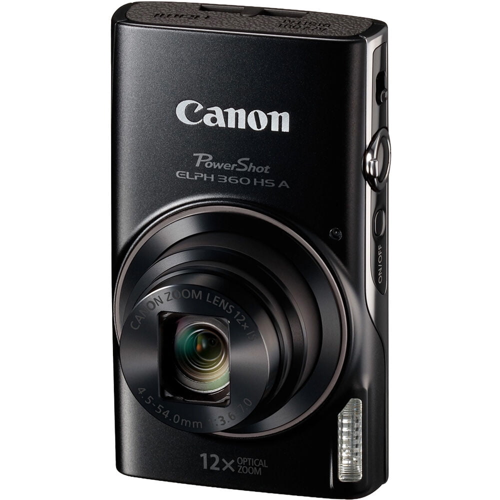 Canon PowerShot ELPH 360 HS A Digital Camera (Black)
