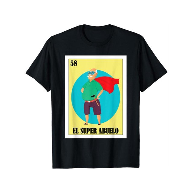 Funny Mexican Design for Grandpa - el Super abuelo unisex T-Shirt Cotton Menswear Man Classic