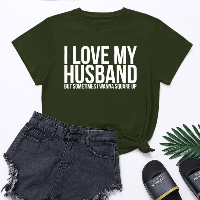 Meichang T-Shirts Cœur d'Amour pour Femmes T-Shirts de la Saint-Valentin Imprimé Cœur T-Shirts de Vacances Hauts de la Saint-Valentin Manches Courtes Col Rond Blouses