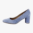 thumbnail image 2 of Aerosoles Betsy Women's Heels Blue Denim Suede Size 8.5 W, 2 of 8