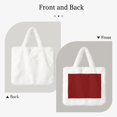 thumbnail image 2 of Cauagu Maroon Pattern Women's Plush Tote Bag,Soft Underarm Bag Ladies Fluffy Shoulder Bag Plush Handbag Women Furry Tote Bag for Autumn and Winter, 2 of 7
