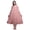 Dark Peach Orange3, variant on Light Pink Salmon3 Floral Tulip Mid Calf Nightwear Ladies Cotton Printed Sleeveless Night Gown Maxi Dress X-Small