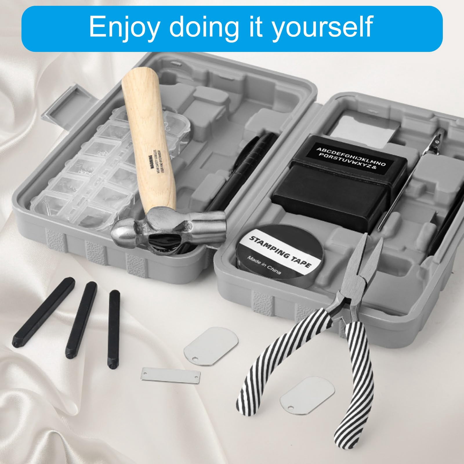 Adult Jewelry Making Kits. Include supplies like tools, wires, and findings.