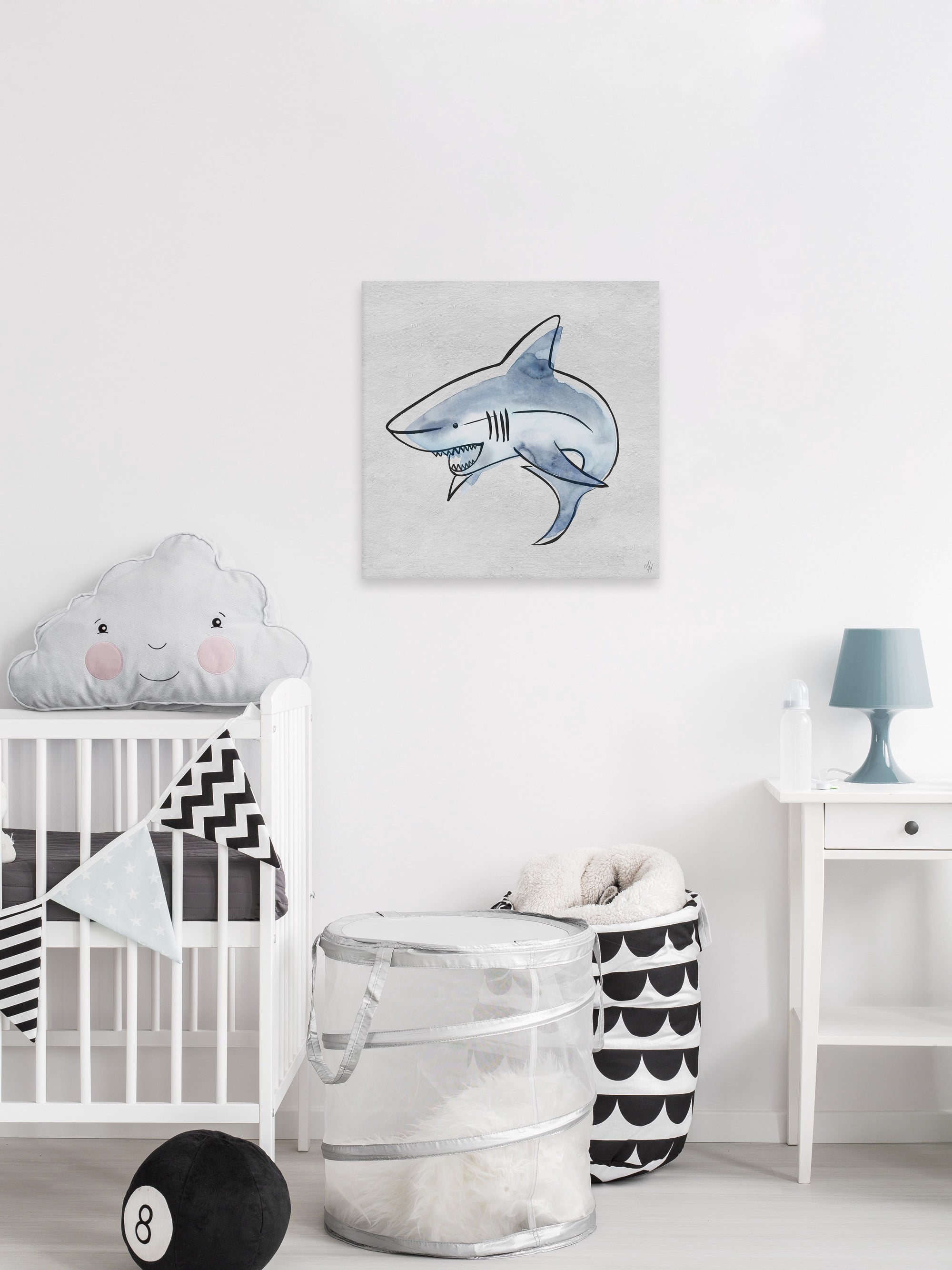 Marmont Hill Powerful Shark Canvas Wall Art