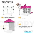 thumbnail image 3 of COOS BAY 5 Ft. W x 5 Ft. D Steel Outdoor Portable Canopy Tent with Sidewall, 3 of 8