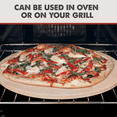 thumbnail image 6 of Pizzacraft Round Ceramic Pizza Stone with Frame, Natural, 6 of 7