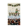 thumbnail image 2 of Hometravel Christmas Door Cover Curtain, 35x71 Inch 3D Embroidery Design, Holiday Themed Door Decoration for Wall, Entrance, Party, 2 of 6