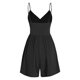 thumbnail image 3 of Karight Summer Casual Sleeveless Romper for Womens Trendy Ribbed Knit V Neck Short Jumpsuit Wide Leg Overalls with Pocket, 3 of 3