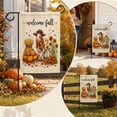 thumbnail image 5 of Welcome Fall Garden Flag, 12x18 Inch Maple Leaf Yard Banner, Autumn Pumpkin Sunflower Yard Flags for Thanksgiving Rustic Seasonal Outside Outdoor Decoration, 5 of 7