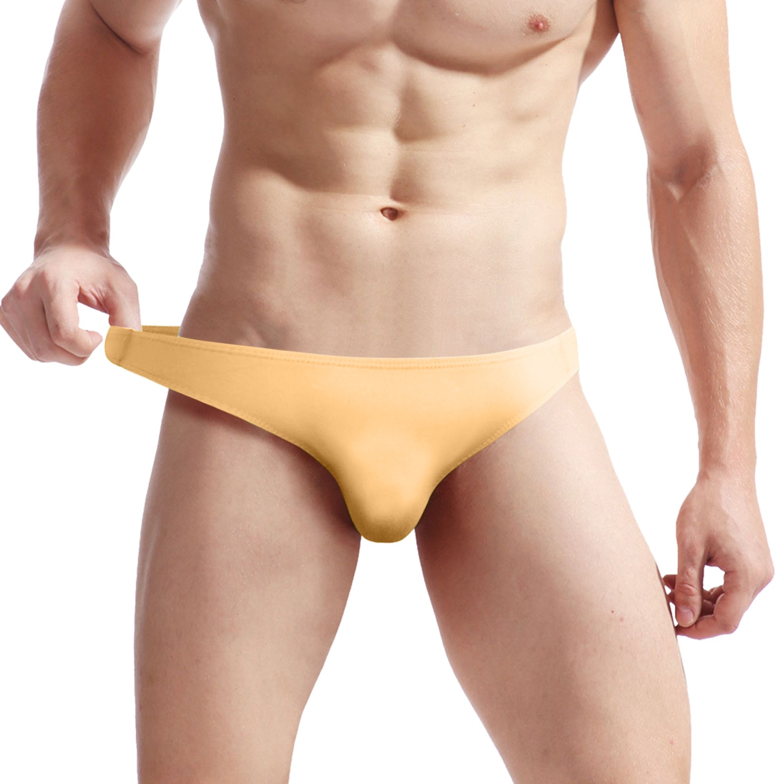 CLZOUD Men's Underwear Bulk Khaki Polyester Men's Underwear Fit