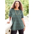 thumbnail image 2 of Catherines Women's Plus Size Petite Suprema Ultra-Soft Scoopneck Tee, 2 of 6