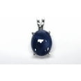 thumbnail image 3 of 6.10 Carat Natural Blue Star Sapphire Oval Shape Pendant Stunning Asterism Effect Sterling Silver Pendant Handmade Jewelry Perfect for Everyday Elegance or Special Occasions Gold Vermeil, 3 of 3
