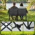 thumbnail image 3 of ABORON Oversized Double Camping Chair - 2-Person Folding Chairs for Outdoor Sports, Padded Moon Round Chair for Adults, with Cup Holder & Carry Bag, Supports up to 990lbs, 3 of 8