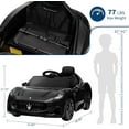 thumbnail image 4 of Historyli Powered Ride Ons,Electric Sports Car with Remote Control,12v Ride on Toy Car for Ages 3+,1 Seater Car with Bluetooth,LED Lights,Music,Double Doors,RC Car,Black, 4 of 8
