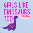 thumbnail image 2 of CafePress - Girls Like Dinosaurs Too RAWRRHH Body Suit - Long Sleeve Cotton Baby Bodysuit, 2 of 4