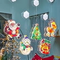 thumbnail image 2 of Lámpara colgante con ventosa de Navidad, decoración de ambiente festivo de Papá Noel, ventana decorada, colgante de estrella, lámpara de luces, 2 of 4