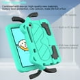 thumbnail image 6 of ELEHOLD Kids Friendly Case for Lenovo Tab M8 4th Gen 2023, EVA + Hard PC Hybrid Shockproof Full Protective Multi-Angle Kickstand Cute Rugged Cover with Handle Grip for Lenovo Tab M8,Mint, 6 of 6