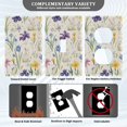 thumbnail image 3 of Yayeee Toggle Light Switch Wall Plate 1-Gang 4.5"x2.7" Home Decorative Outlet Cover, Blue Floral Rabbit, 3 of 7