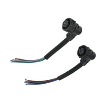 Unique Bargains 2 Pcs Car Tail Light Wiring Harness Connector for Fiat Ducato 2001-2016 Metal Black