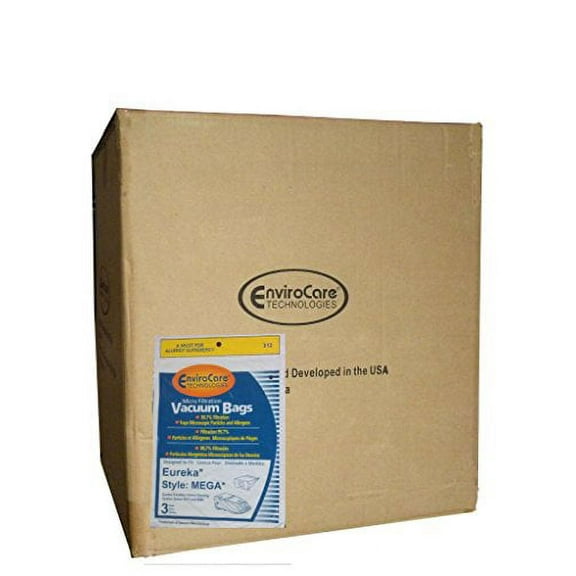 1/2 Case (25 pkgs) Eureka MEGA #58624 (58624A)Cannister Vacuum Cleaner Allergen Style Bags Model Excalibur Powertea