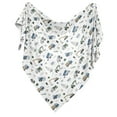 thumbnail image 2 of Sweet Jojo Designs Construction Truck Green Blue and White Swaddle Blanket, 2 of 6