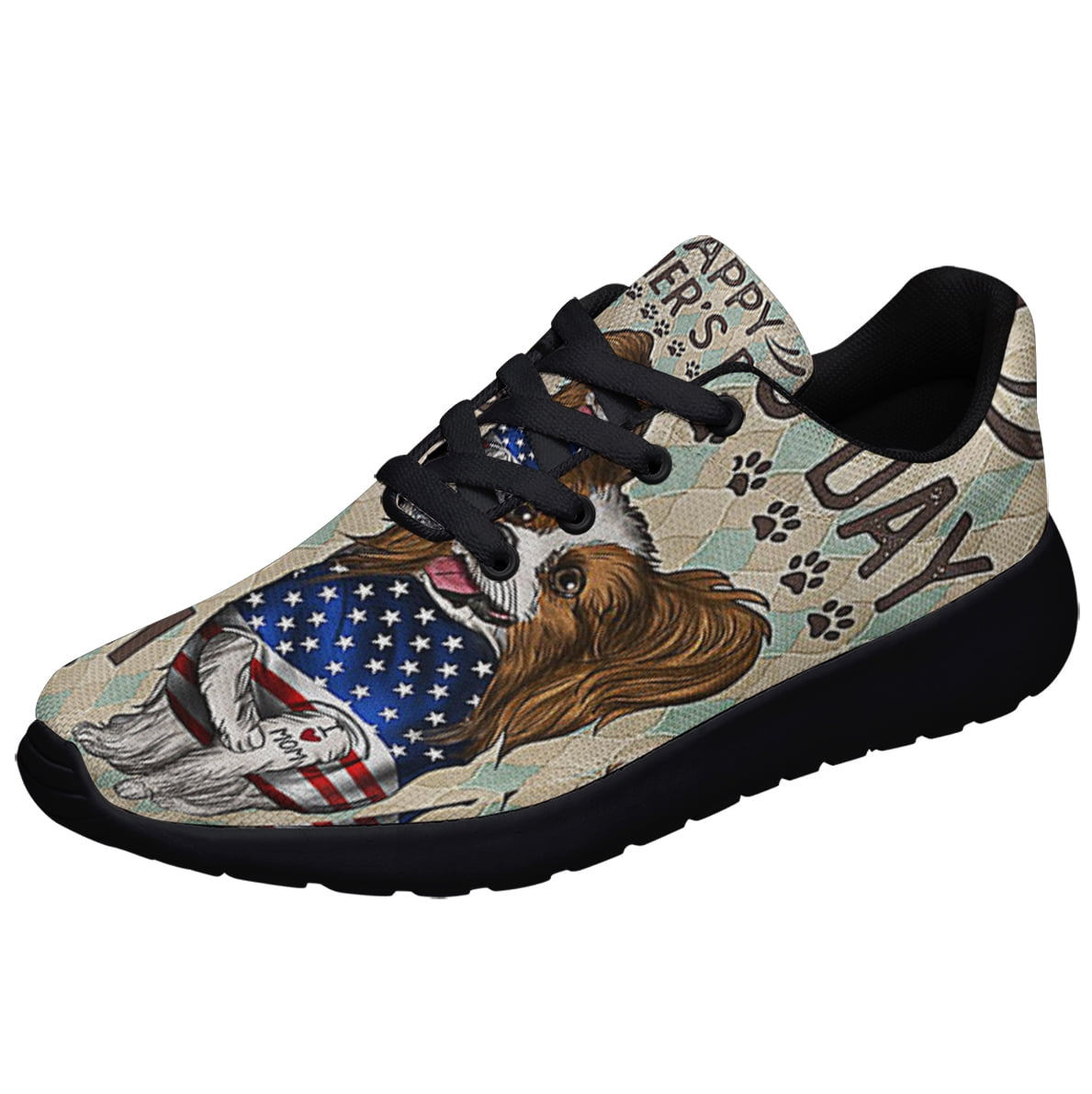 New Mexico Stte Roadrunner Bird and Yucca Flower Shoes Sneakers