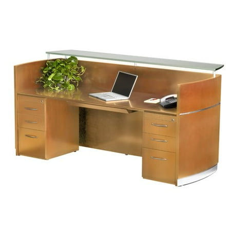 Mayline Group Napoli Series Rectangular Reception Desk Walmart Com