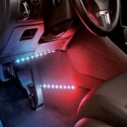 Monster Basics Bluetooth Car Interior Lights, Sound-Reactive Multi-Color RGB Lights, 4-Pack