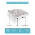 thumbnail image 5 of Farmhouse Flower King Size Down Alternative Comforter, Lightweight Comforter Quilt Bedding Set with Pillow Shams Botanical Vintage Grey Leaf Plant All Seasons Bed Comforter Duvet Insert 96"x106", 5 of 7