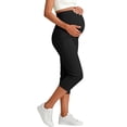 thumbnail image 6 of Only Moment Long Bermuda Shorts for Women Blended Fabric High Waisted Work Travel Pants with Pockets Stretchy Business Casual Slacks Yoga Shorts with Pockets for Wowomen Black,S, 6 of 6