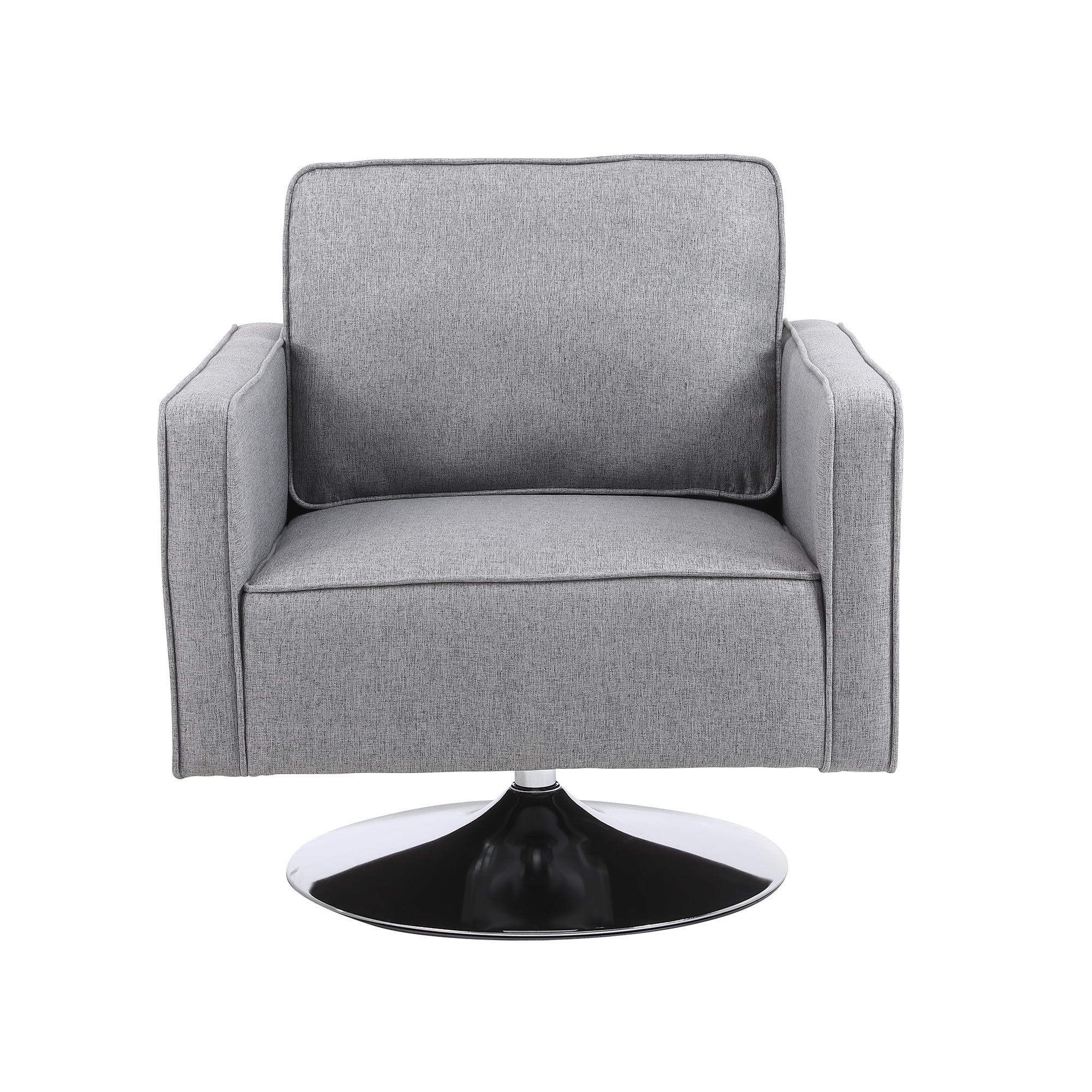 Kadyn Swivel Accent Barrel Chair, Linen Armchair with 360 Degree Swiveling and Side Pocket for Living Room, Light Grey Kadyn Swivel Accent Barrel Chair, Linen Armchair with 360 Degree Swiveling and Side Pocket for Living Room, Light Grey