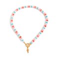 thumbnail image 6 of NICKSUN Dopamine Color Disc Beaded Choker with Gold Fish Pendant, Ocean Style OT Toggle Clasp Necklace, 6 of 10