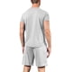 thumbnail image 3 of TRKIYQC Ropa casual de verano para hombre, camiseta de manga corta de color sólido + pantalones cortos con cordón de cintura elástica, conjunto de chándal de 2 piezas TRKIYQC moda, 3 of 4