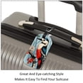 thumbnail image 3 of Square 2Pack PU Leather Woodpecker Cruise Luggage Tag with Privacy Cover and Name ID Tag for Travel Handbags Backpacks Luggage Tags, 3 of 6
