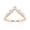 14K Rose Gold Plated 925 Sterling Silver, variant on 0.35 Ct Round Moissanite Curved Wedding Bands Ring for Women in 14K Yellow Gold Plated 925 Sterling Silver V Shaped Eternity Stacking Anniversary Engagement Ring Jewelry Gift for Her D Color VVS1 5