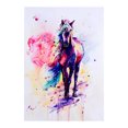 thumbnail image 1 of Arte de la pared lona acuarela caballo Sincero decoración hogar 40*57 cm, 1 of 9