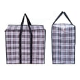 thumbnail image 4 of 150g extra grande 70*70*30pp bolsa tejida a cuadros - cuadros negros MFZFUKR 2035385-2, 4 of 9