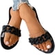 thumbnail image 3 of Sandalias Mujer Zapatillas planas Transparente Cómodo Playa Zapatos romanos Flip Flop Wmkox8yii  hj789, 3 of 9
