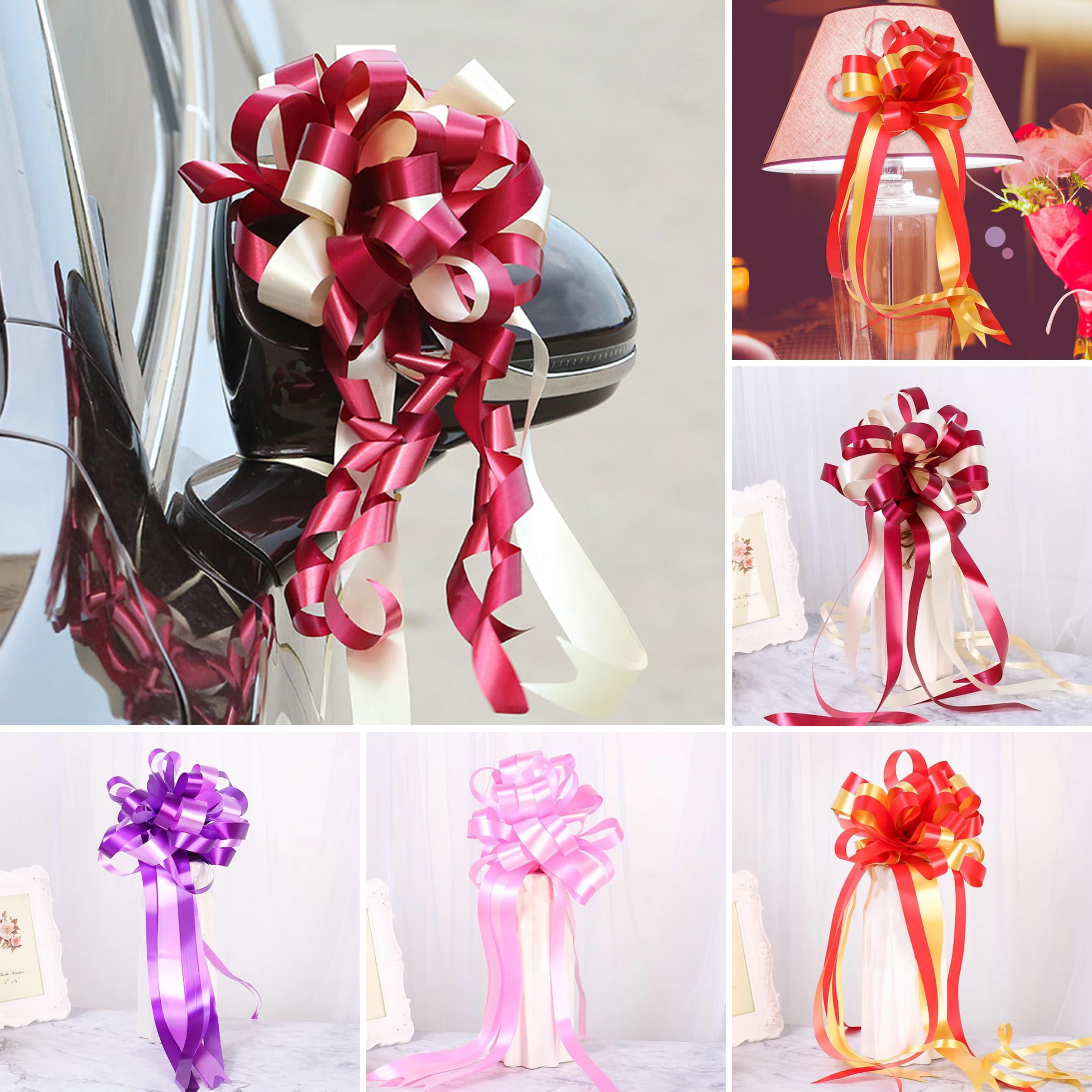  10pcs Ribbon for Bows Gift Wrapping Bow Metallic Bows Presents  Bows Ribbon for Hair Bows Ribbon for Wreaths Ribbon Bows Pink Flower  Garland Ribbon Gift Wrapping Flowers Flash : Health 