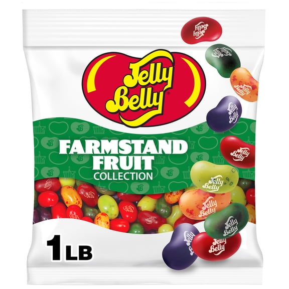 Jelly Belly Farmstand Fruit Jelly Bean Mix - 1 Pound (16 Ounces) Resealable Bag - Genuine, Official, Straight from the Source