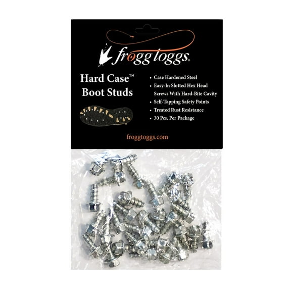 Frogg Toggs Hard-Case Boot Studs | Steel | 30 Per Pack